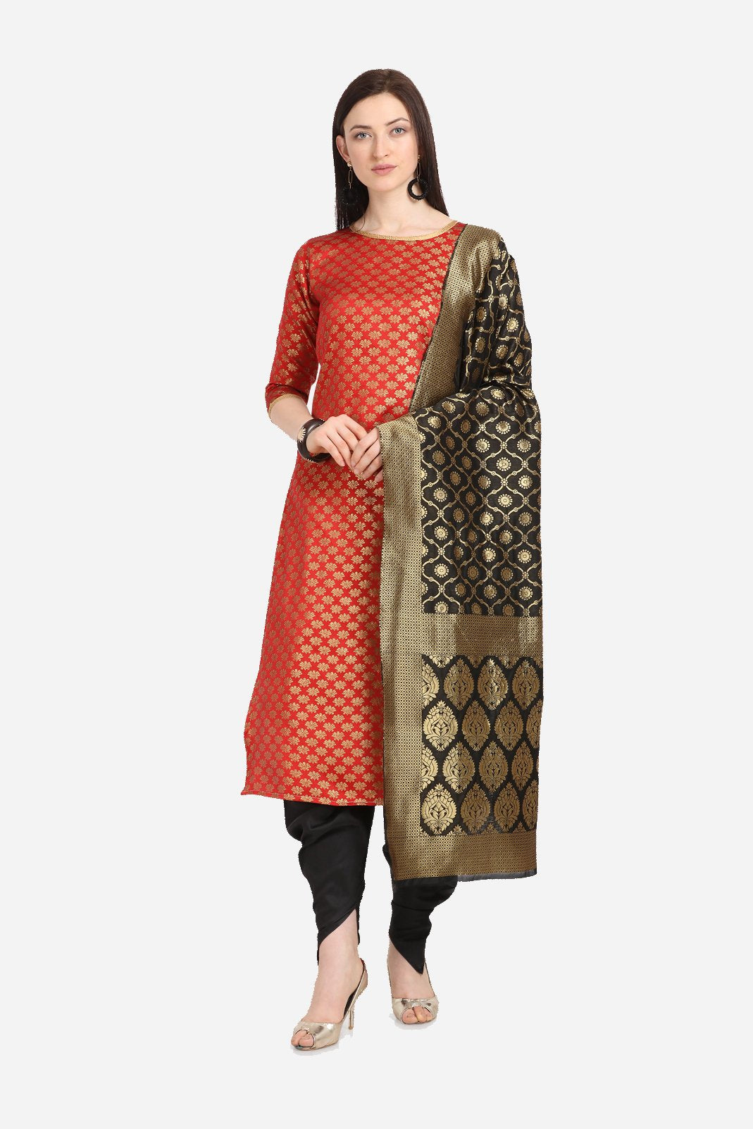 Shop Green Printed Art Silk Cotton Gown Festive Wear Online at Best Price |  Cbazaar
