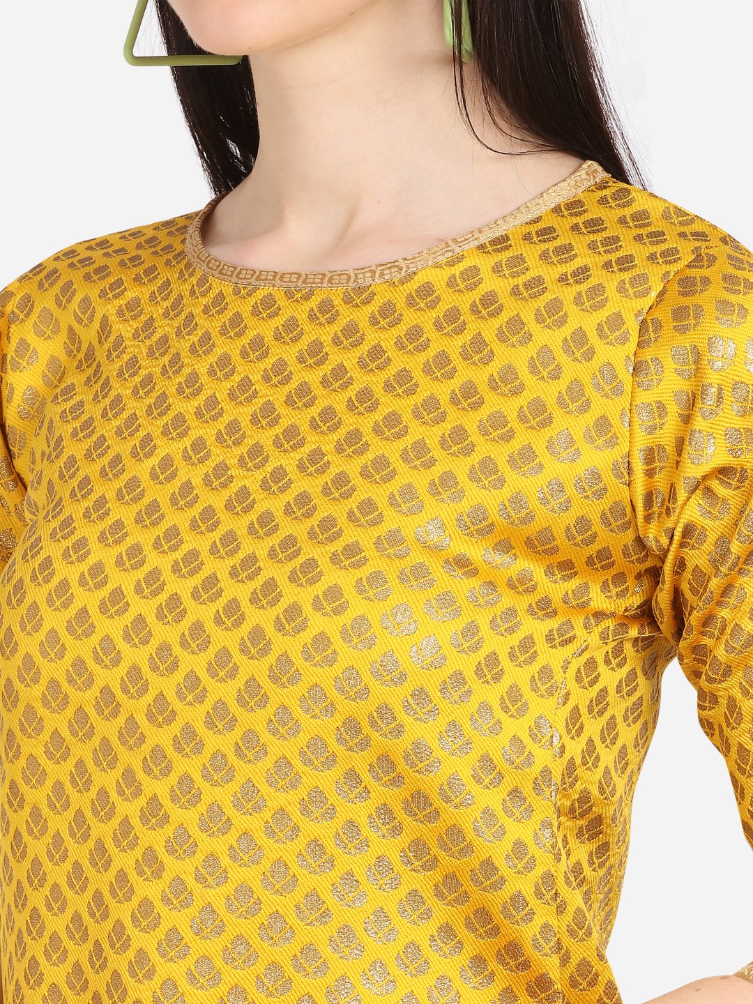 Cotton Silk Blend Self Design Dress Material