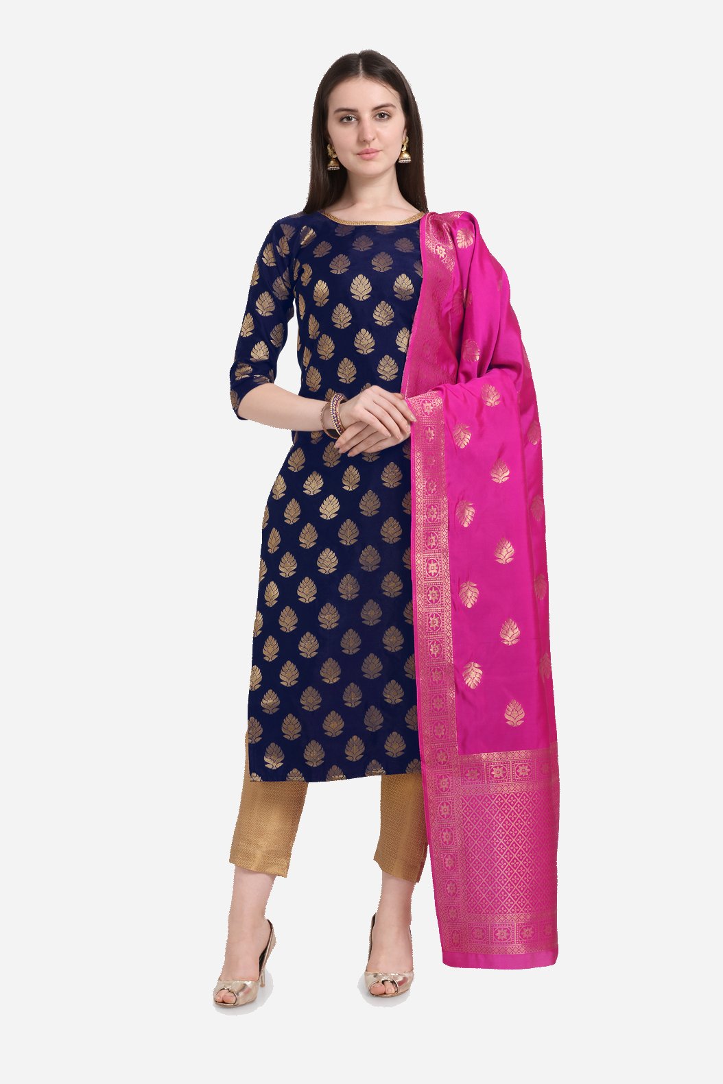 Buy Green Dress Material for Women by ANAND Online | Ajio.com