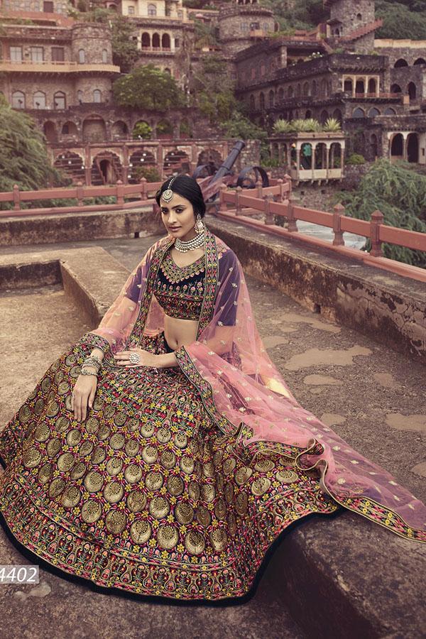 Frill clearance bridal lehenga