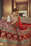 Stunning Heavy Sequence And Zari Work Lehenga Choli For Bridal Wear