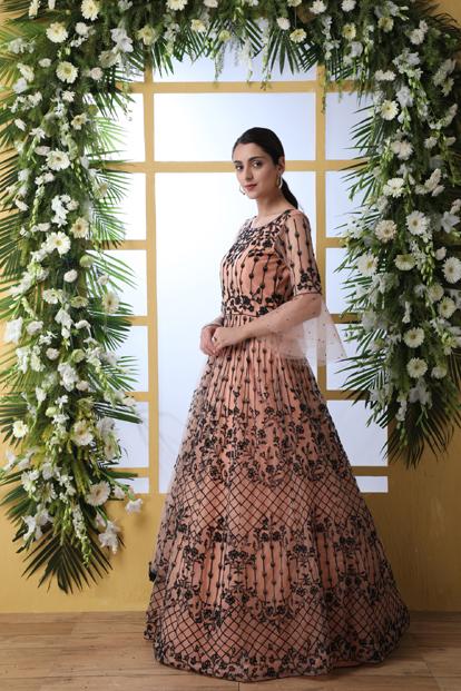 Anarkali Indian Wedding Designer Long Style Dress Kurti Women Gown New Year  | eBay