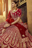 Heavy Zarkan Border Worked Bridal Lehenga Choli With Dupatta