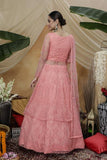 Delightful Net Anarkali Designer Gown With Net Dupatta