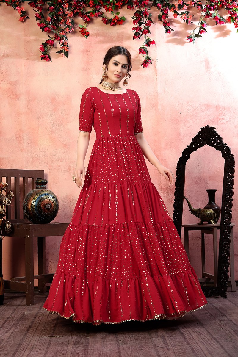 Poonam Designer Beautiful Gown 1001-1008 Series By Poonam Designer For Full  Set Catalogue - ashdesigners.in