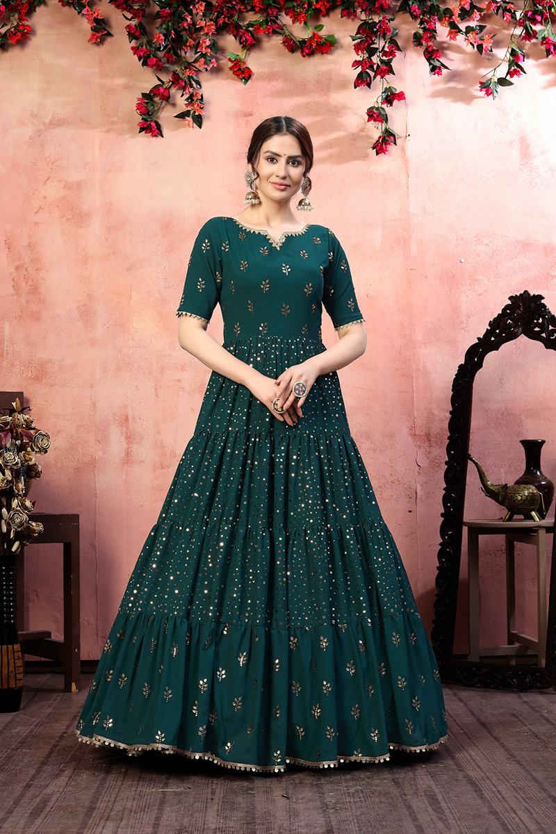 Party Wear Long Gown – Sarang
