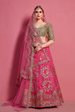 Designer Party Wear Pink Lehenga Choli With Dupatta