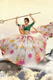 Printed Pure Organza Lehenga With Designer Choli With Dupatta For Party Wear