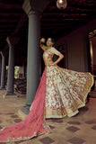 Beautiful Off White Heavy Zari Work Semi Stitched Lehenga Choli For Party Wear