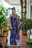 Party Wear Cotton Hand Printed Jacquard Border saree