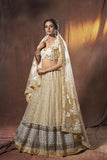 Designer Resham & Zari Work Lehenga Choli With Dupatta For Party Wear