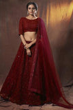 Beautiful Soft Net Lehenga Choli With Thread & Sequence Work