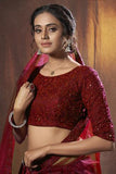 Beautiful Soft Net Lehenga Choli With Thread & Sequence Work