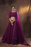 Beautiful Soft Net Lehenga Choli With Thread & Sequence Work