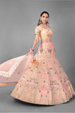Wedding & Bridal Wear Lehenga Choli With Thread & Zarkan Designer Work