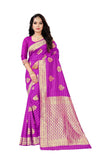 RANI LICHHI SILK SAREE WITH JACQUARD JARI WORK - Cygnus Fashion