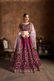 Maroon Wedding Wear Designer Lehenga Choli With Thread And Embroidery Work