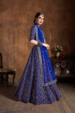 Dazzling Royal Blue With Sequence Heavy Embroidery Work For Wedding Wear