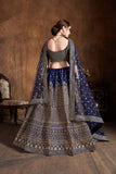 Elegant Raw Silk Lehenga With Designer Choli With Worked Dupatta For Party Wear