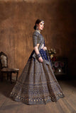 Elegant Raw Silk Lehenga With Designer Choli With Worked Dupatta For Party Wear