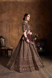 Elegant Heavy Glitter Sequence Embroidery Work Lehenga Choli For Wedding Wear