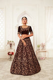 Bridal  Velvet With Sequence Embroidery Work Lehenga Choli For Wedding Wear