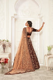 Bridal  Velvet With Sequence Embroidery Work Lehenga Choli For Wedding Wear