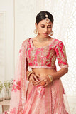 Charming Pink With Sequence And Zari Work Lehenga And Designer Choli For Party Wear