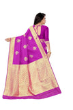 RANI LICHHI SILK SAREE WITH JACQUARD JARI WORK - Cygnus Fashion