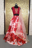 Rose Heavy Printed Lehenga Choli With Zari Embroidery Work