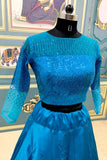 Blue Colored Designer Crop Top Lehenga With Heavy Embroidery Zari Work