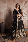 Black Crepe Lehenga Choli With Sequence & Zari Work For Party Wear