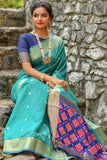 RAMA Pink Designer Handloom Cotton Weaving Saree - Cygnus Fashion