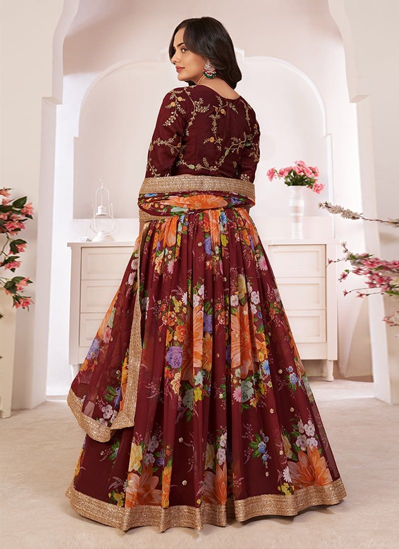 Floral Embroidered Lehenga Choli | Buy Indian Wear