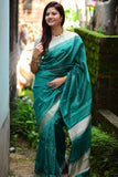 RAMA BANGLORI RAW SILK WEAVING SAREE - Cygnus Fashion