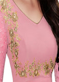 Sparky Pink Georgette Anarkali Salwar Suit