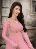 Sparky Pink Georgette Anarkali Salwar Suit