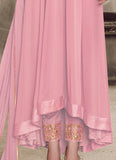 Sparky Pink Georgette Anarkali Salwar Suit