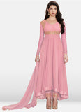 Sparky Pink Georgette Anarkali Salwar Suit