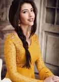 Sparky Yellow Georgette Anarkali Salwar Suit