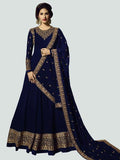 Designer Blue Georgette Anarkali Dress