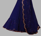 Designer Blue Georgette Anarkali Suit