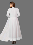 Bollywood Style White Long Anarkali Gown