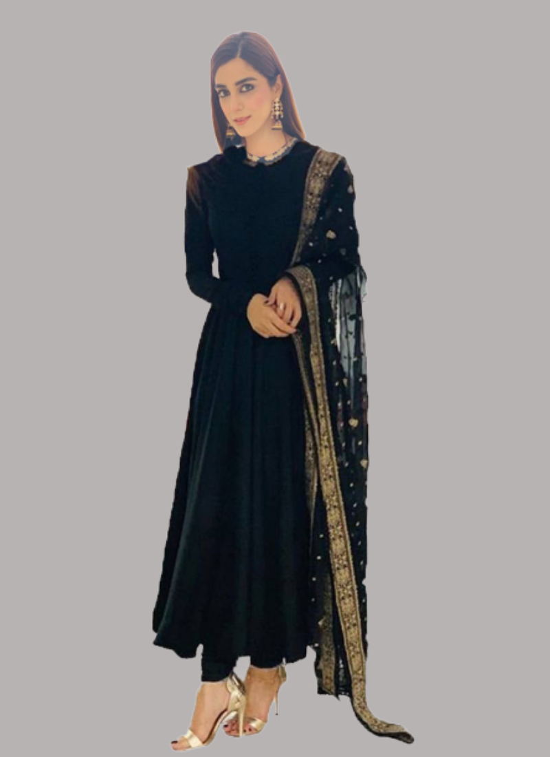Latest Fashion Black Salwar Kameez Ethnic Designer Kurta Plazo Pant Suit  Dresses | eBay