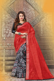 Casual Wear Digital Printed Saree With Zari Worked Border