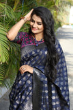 Self Design Woven Jacquard Silk Saree