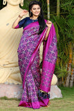 Pink Colored Jacquard Hand Woven Saree For Party Wear