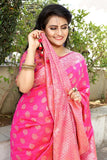 Rich Pallu With Zari Woven Design Jacquard Saree For Women