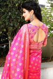 Rich Pallu With Zari Woven Design Jacquard Saree For Women