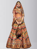 Designer Multi Color Digital Printed Lehenga Choli For Wedding Wear